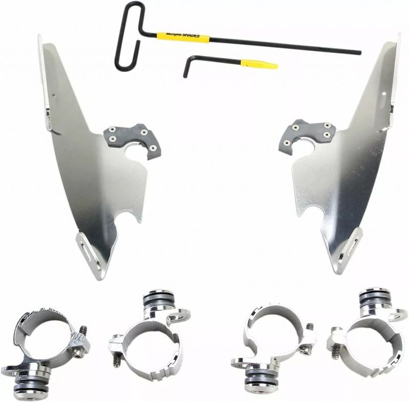 Monteringssats Memphis Shades Fats Trigger-Lock XL883L smal polerad Sportster 11-19
