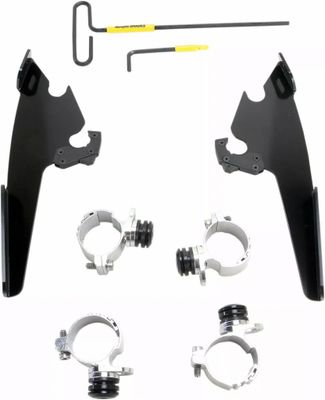 Monteringssats Memphis Shades Fats Trigger-Lock smal svart Sportster 11-19