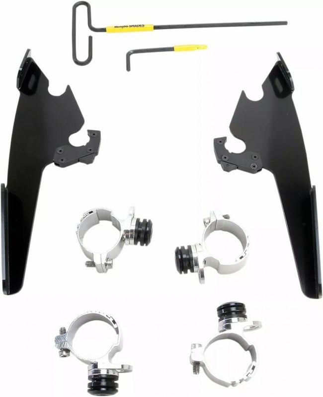 Monteringssats Memphis Shades Fats Trigger-Lock smal svart Sportster 11-19