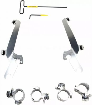 Monteringssats Memphis Shades Sportshield Trigger-Lock polerad rostfri Sportster 11-19
