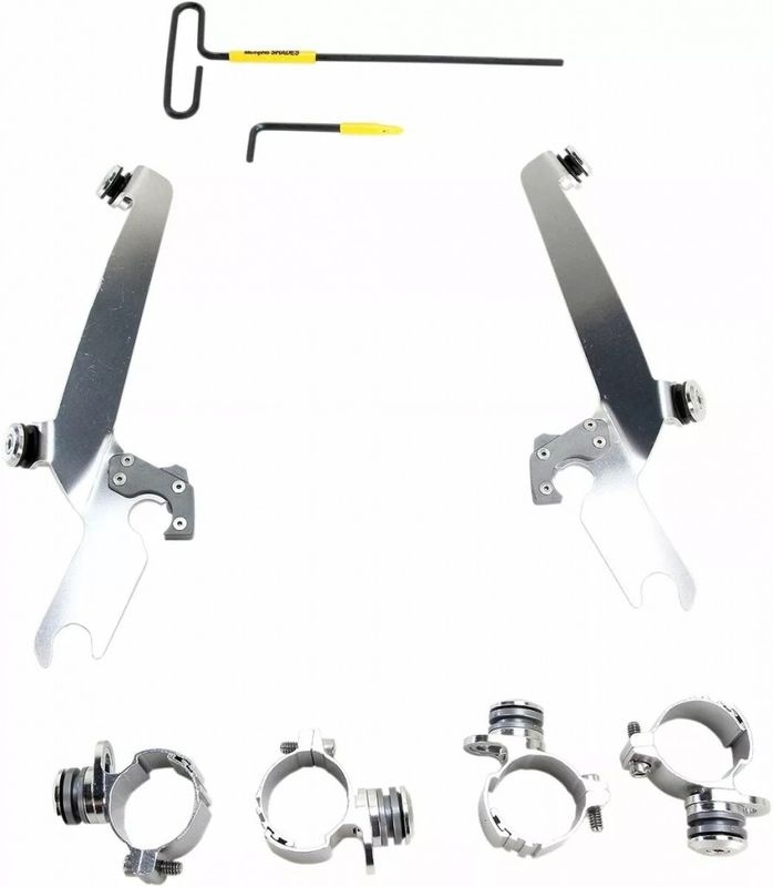 Monteringssats Memphis Shades Sportshield Trigger-Lock polerad rostfri Sportster 11-19