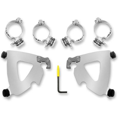 Monteringssats Memphis Shades Warrior Trigger-Lock röd polerad Dyna 06-17, Softail 08-24