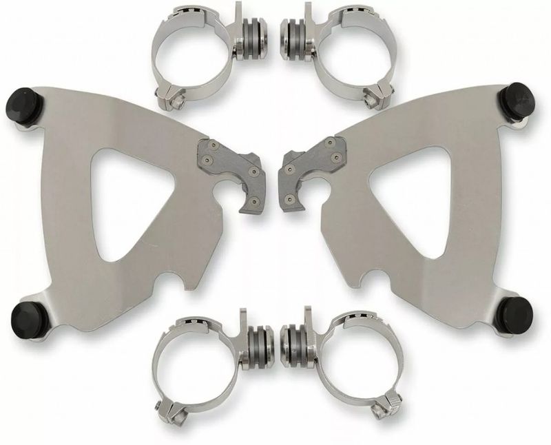 Monteringssats Memphis Shades Warrior Trigger-Lock polerad Dyna 06-17, Softail 13-17