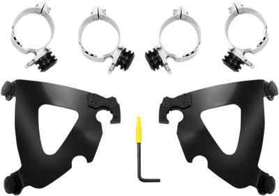 Monteringssats Memphis Shades Warrior Trigger-Lock röd svart Softail 18-20