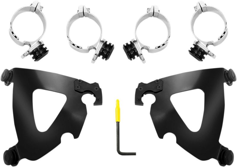 Monteringssats Memphis Shades Warrior Trigger-Lock röd svart Softail 18-20
