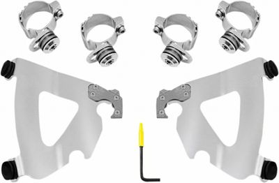 Monteringssats Memphis Shades Warrior Trigger-Lock röd Sportster 77-22, Dyna 93-05 MEK2038