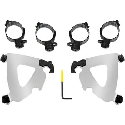 Monteringssats Memphis Shades Warrior Trigger-Lock röd polerad Softail 18-24