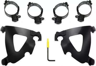 Monteringssats Memphis Shades Warrior Trigger-Lock röd svart Softail 18-24