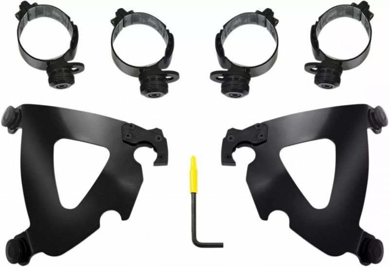 Monteringssats Memphis Shades Warrior Trigger-Lock röd svart Softail 18-24
