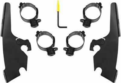 Monteringssats Memphis Shades Fats Trigger-Lock Flsb smal Softail 18-24 svart