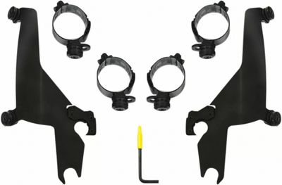 Monteringssats Memphis Shades Sportshield Trigger-Lock svart Softail 18-24