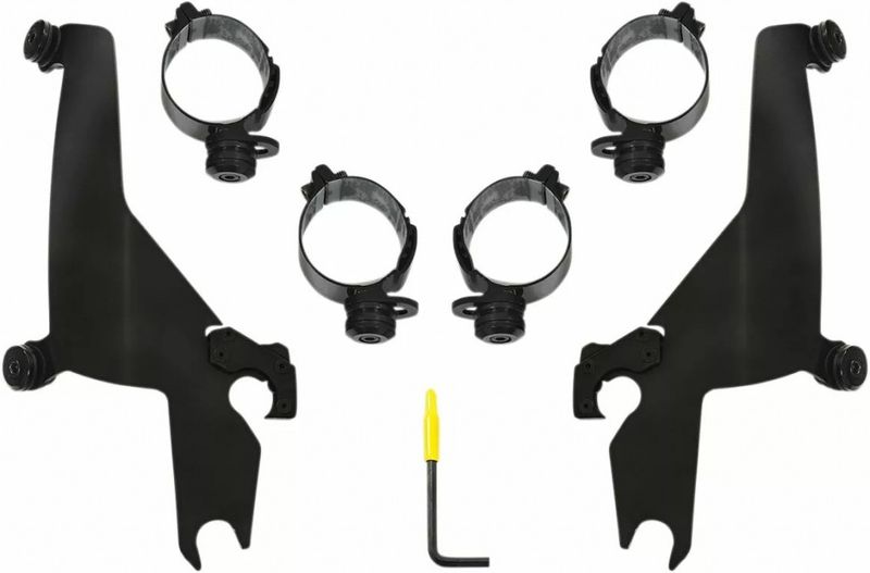 Monteringssats Memphis Shades Sportshield Trigger-Lock svart Softail 18-24