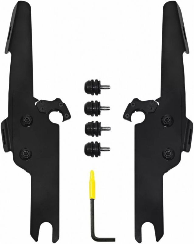 Monteringssats Memphis Shades Fats Trigger-Lock smal svart Touring 04-24