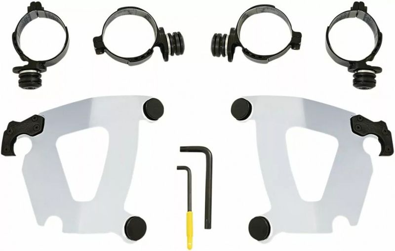 Monteringssats Memphis Shades Warrior Trigger-Lock Softail 18-23 röd polerad