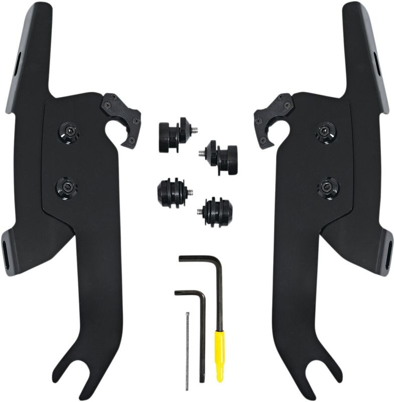 Monteringssats Memphis Shades Fats Trigger-Lock smal Softail 18-21 svart