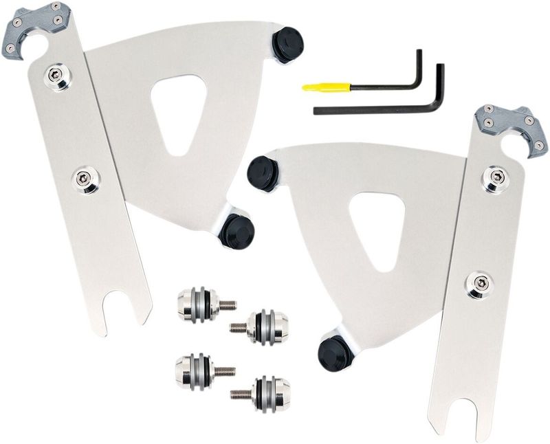 Monteringssats Memphis Shades Warrior Trigger-Lock Softail 86-17 röd polerad