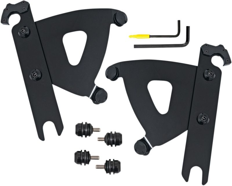 Monteringssats Memphis Shades Warrior Trigger-Lock Softail 86-17 röd/svart