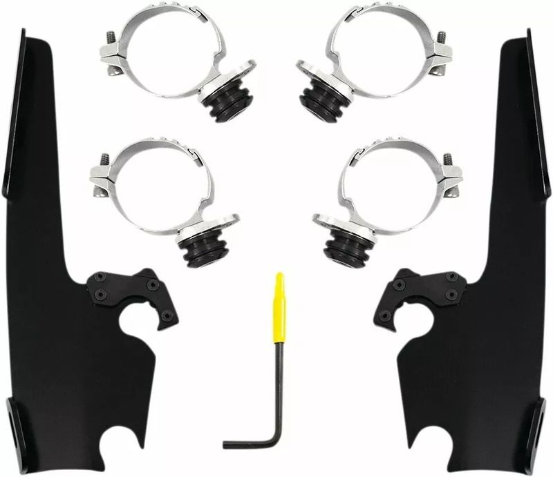 Monteringssats Memphis Shades Fats Trigger-Lock smal Sportster 16-22 svart