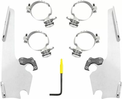 Monteringssats Memphis Shades Fats Trigger-Lock smal Sportster 16-22 polerad