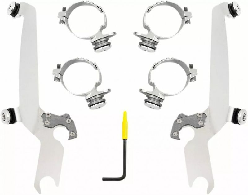 Monteringssats Memphis Shades Sportshield Trigger-Lock Sportster 16-22 rostfri polerad
