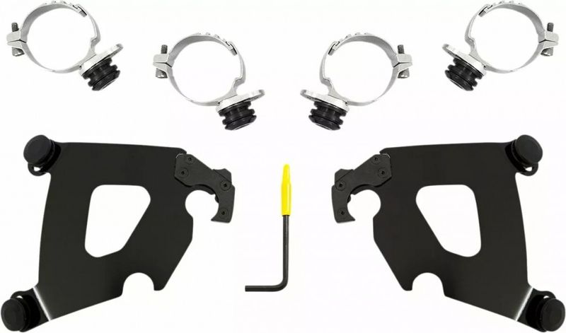 Monteringssats Memphis Shades Trigger-Lock svart Sportster 16-22