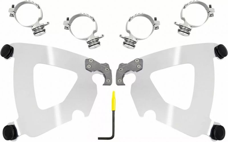 Monteringssats Memphis Shades Warrior Trigger-Lock röd Sportster 16-22 MEB2059