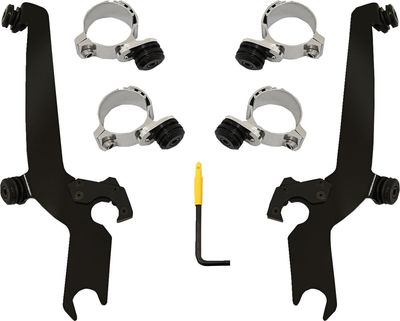 Monteringssats Memphis Shades El Paso Sportshield Trigger rostfri svart Honda Rebel 20-24