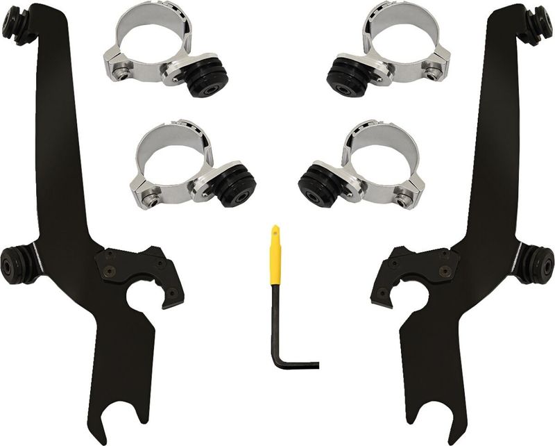 Monteringssats Memphis Shades El Paso Sportshield Trigger rostfri svart Honda Rebel 20-24