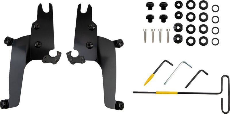 Monteringssats Memphis Shades Sportshield Trigger-Lock rostfri svart MEB2070