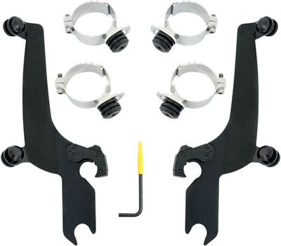 Monteringssats Memphis Shades No-Tool Trigger-Lock Sportshield svart rostfri