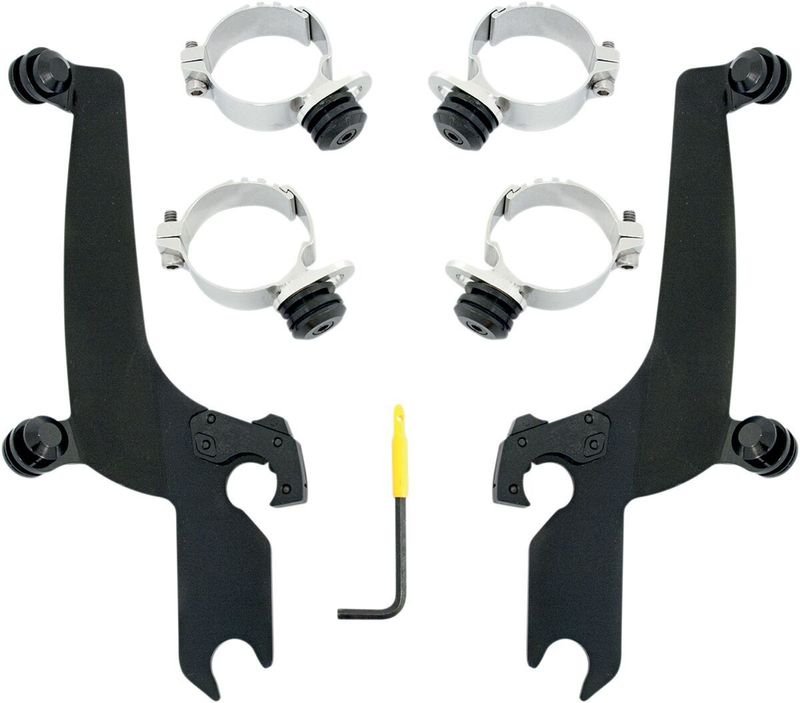 Monteringssats Memphis Shades No-Tool Trigger-Lock Sportshield svart rostfri