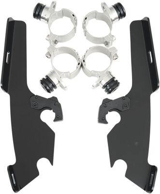 Monteringssats Memphis Shades Trigger-Lock Yamaha 98-16, Kawasaki 07-upp svart