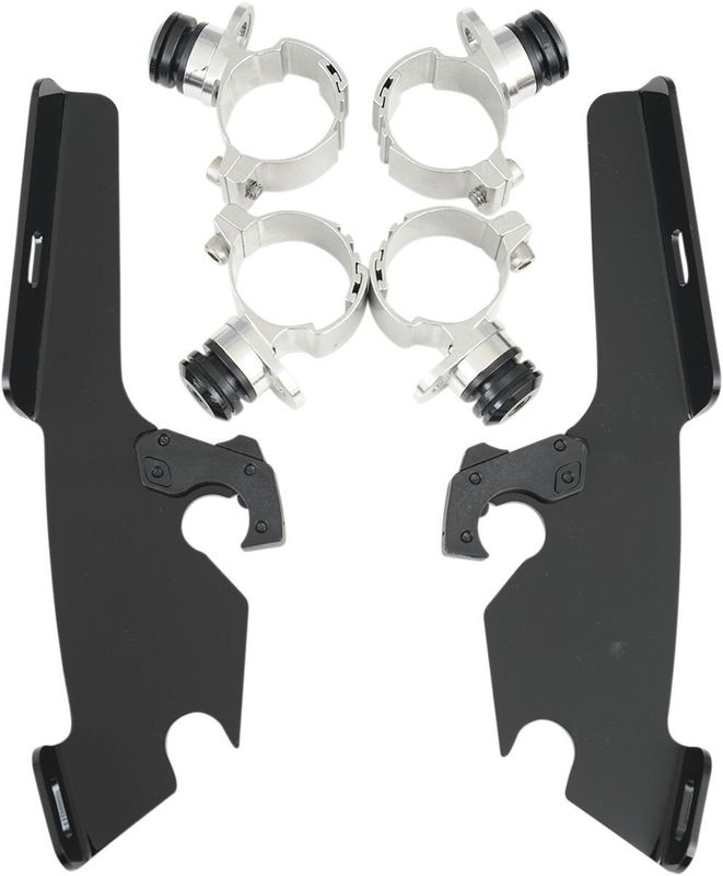 Monteringssats Memphis Shades Trigger-Lock Yamaha 98-16, Kawasaki 07-upp svart