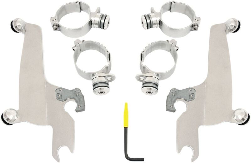 Monteringssats Memphis Shades No-Tool Trigger-Lock Sportshield Suz M50 polerad rostfri