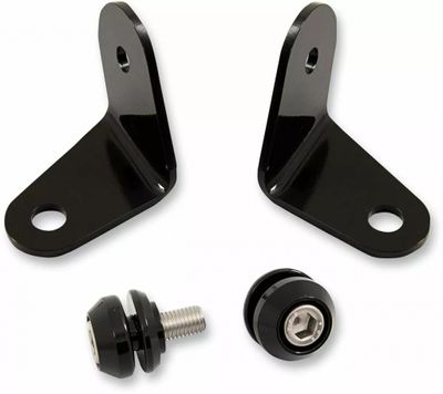 Monteringssats flytt av blinkers Memphis Shades utan ljusramp svart Softail 88-10