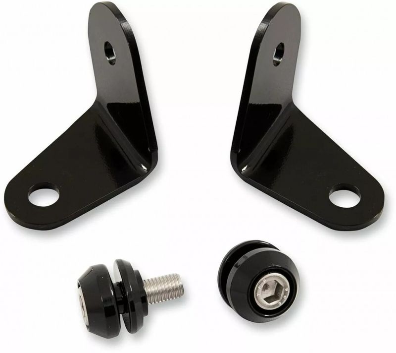 Monteringssats flytt av blinkers Memphis Shades utan ljusramp svart Softail 88-10