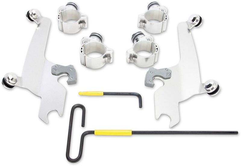 Monteringssats Memphis Shades No-Tool Trigger-Lock Sportshield Vic Vegas polerad rostfri