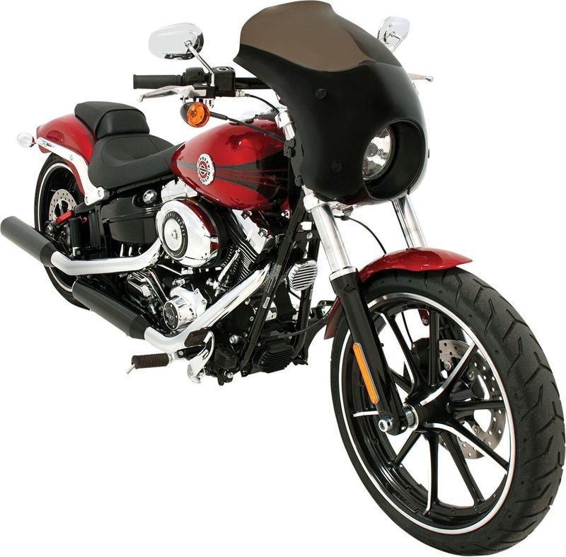 Kåpa Memphis Shades svart Honda 10-24, Softail 13-17