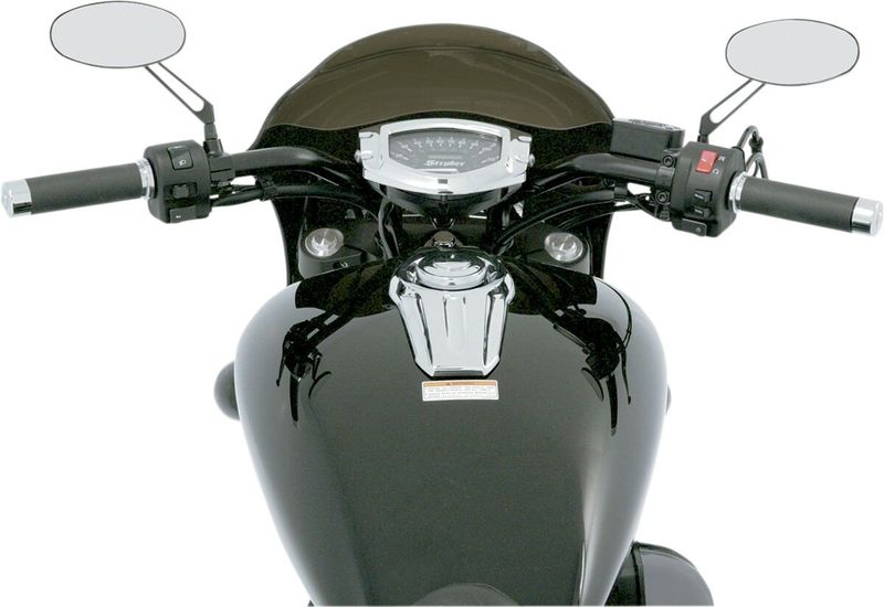 Kåpa Memphis Shades svart Yamaha 02-17, Kawasaki 07-upp