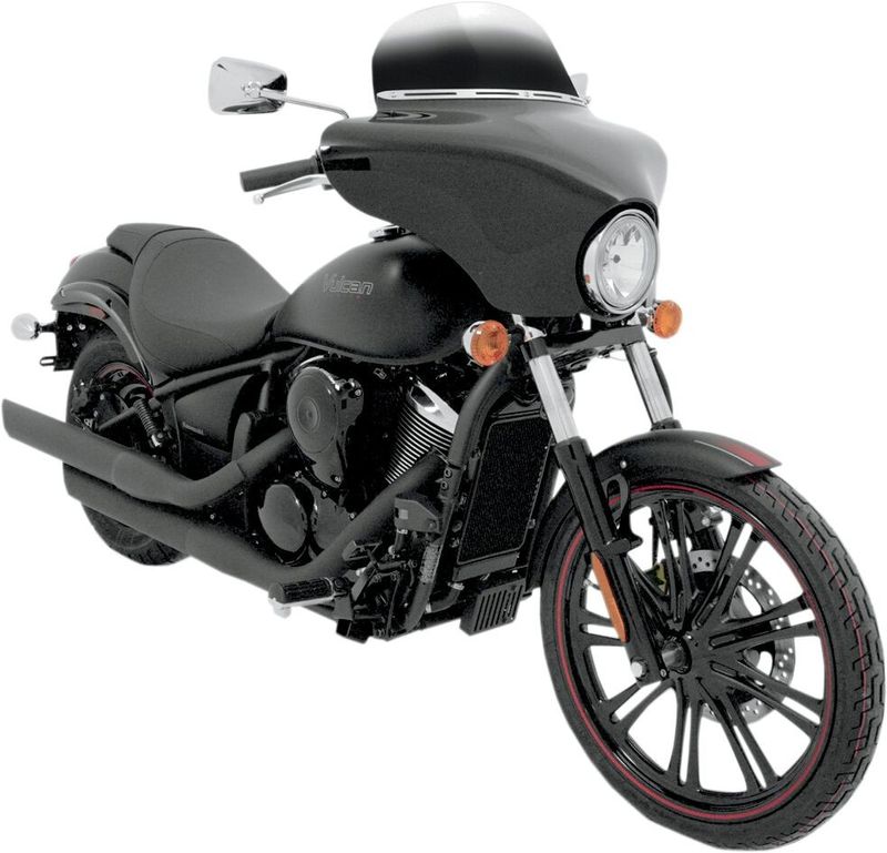 Kåpa Memphis Shades svart Kawasaki Vulcan Custom 07-upp