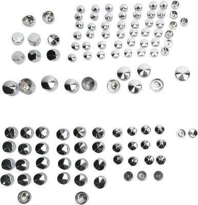 Bultkåpssats Drag Specialties Touring 07-16, Trike 14-16 krom