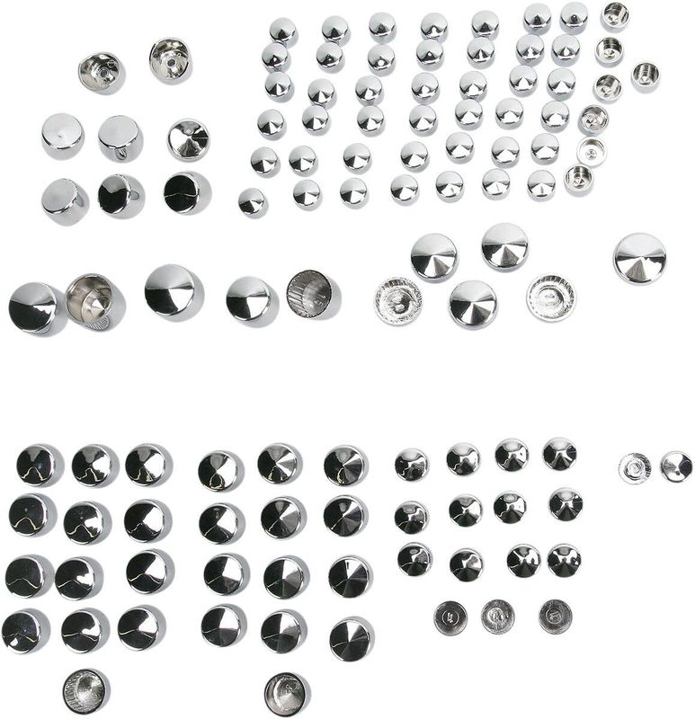 Bultkåpssats Drag Specialties Touring 07-16, Trike 14-16 krom