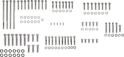 Bultsats Drag Specialties slät Touring 07-15 krom
