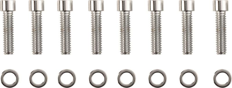 Skruvsats Drag Specialties M-Eight Block M8LFTBLK slät krom H-D 17-24