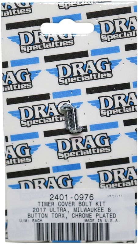 Skruvsats Drag Specialties M-Eight krom H-D 17-24