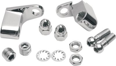 Monteringssats blinkers fram Drag Specialties krom Sportster 86-03, Dyna 03-13