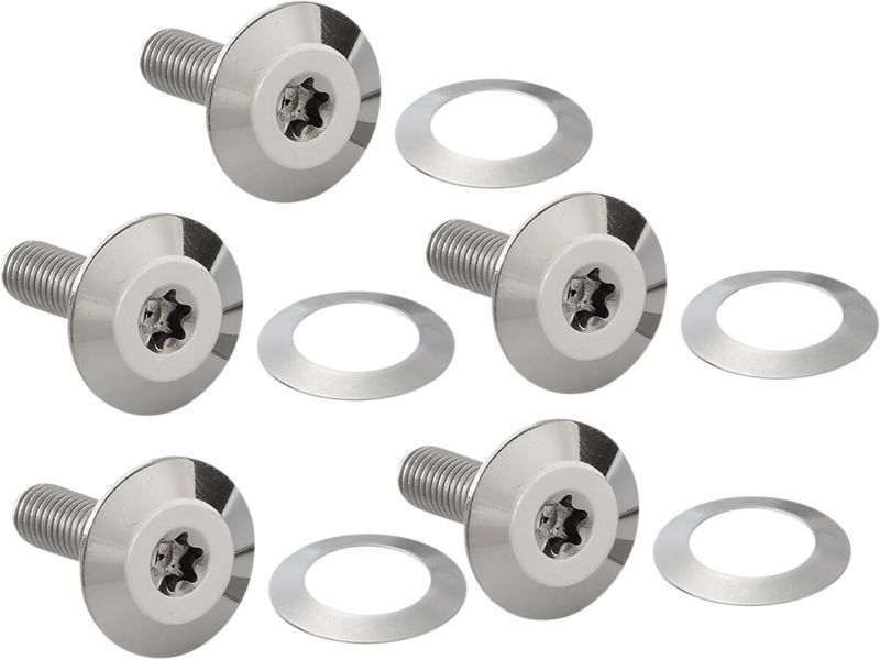 Skruvsats bromsskiva Arlen Ness smidd rostfri FLT/Touring 14-25 (5-pack)
