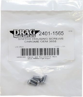 Skruvsats hus Drag Specialties krom