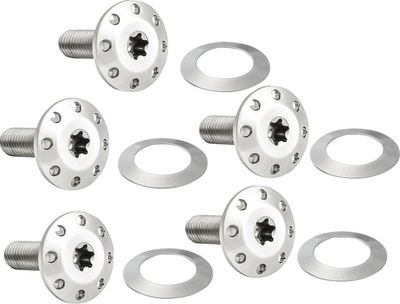 Skruvsats bromsskiva fram Arlen Ness Holeshot polerad FLT Touring with front spoke 300-905