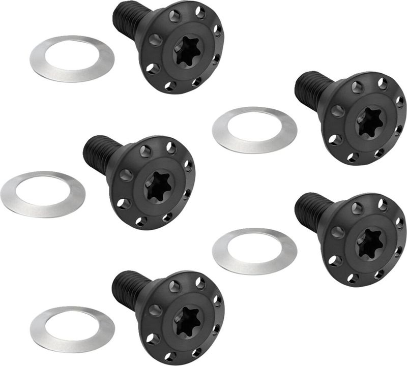 Bultsats bromsskiva fram Arlen Ness Holeshot flytande svart 300-921